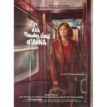 LES RENDEZ-VOUS D'ANNA Affiche de cinéma- 120x160 cm. - 1978 - Aurore Clément, Chantal Akerman