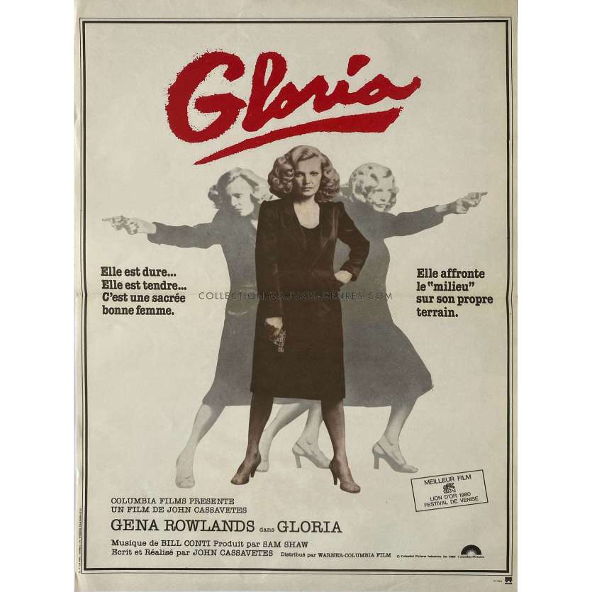 GLORIA Affiche de cinéma- 40x54 cm. - 1980 - Gena Rowlands, John Cassavetes