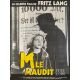 M LE MAUDIT Affiche de cinéma- 120x160 cm. - 1931/R1980 - Peter Lorre, Fritz Lang