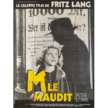 M French Movie Poster- 47x63 in. - 1931/R1980 - Peter Lorre, Fritz Lang