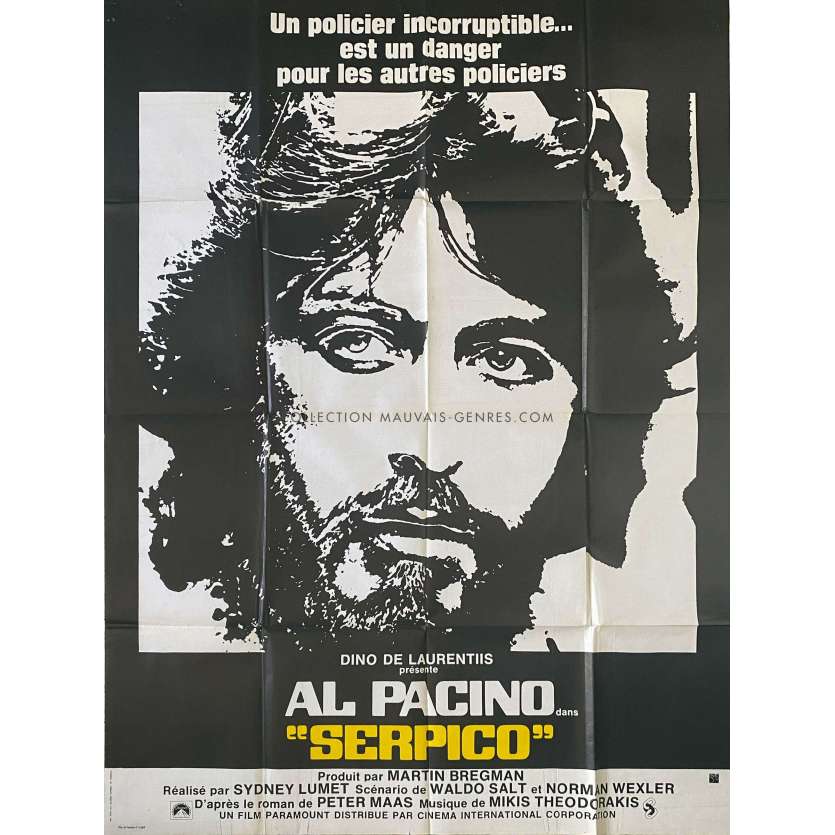 SERPICO French Movie Poster- 47x63 in. - 1973 - Al Pacino, Sydney Lumet