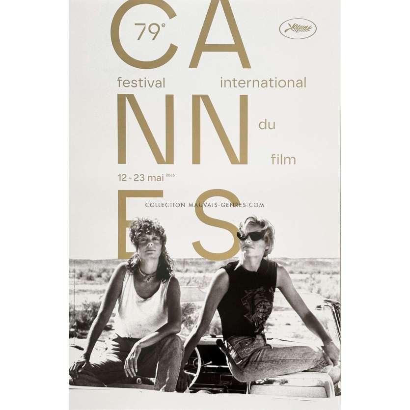 CANNES FESTIVAL 2026 Official Poster -Thelma and Louise - 15x21 in. - 2026 - Geena Davis, Susan Sarandon