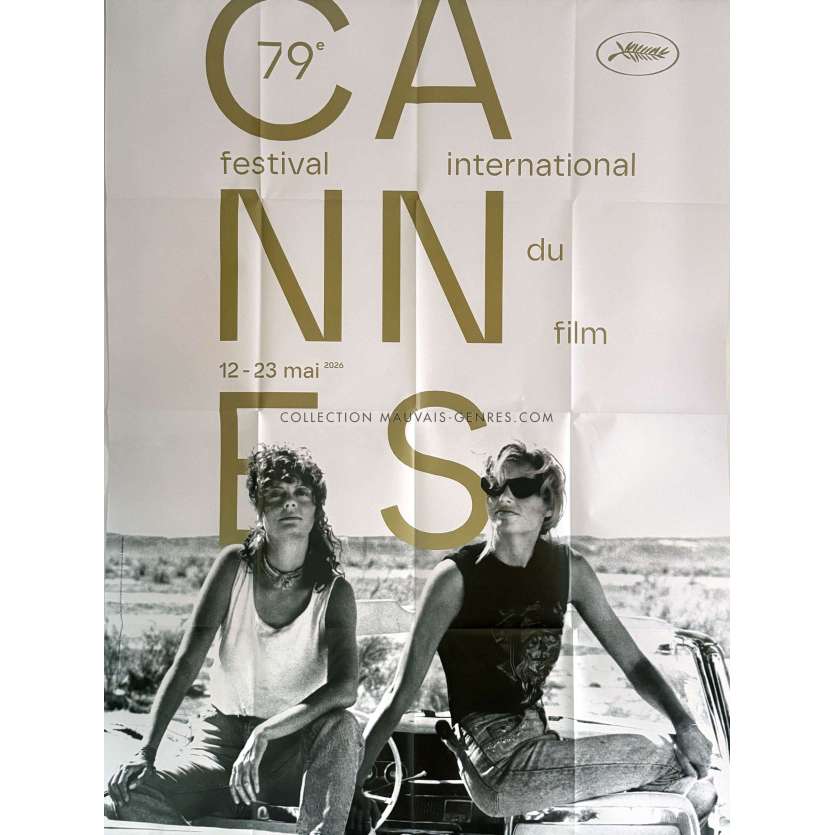 FESTIVAL DE CANNES 2026 Affiche officielle originale - Thelma et Louise - 120x160 cm. - 2026 - Geena Davis, Susan Sarandon