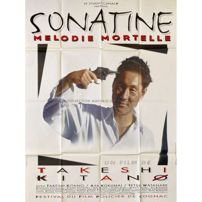 SONATINE French Movie Poster- 47x63 in. - 1993 - Aya Kokumai, Takeshi Kitano