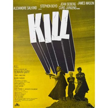 KILL French Herald/Trade Ad 4p - 10x12 in. - 1971 - Jean Seberg, Romain Gary