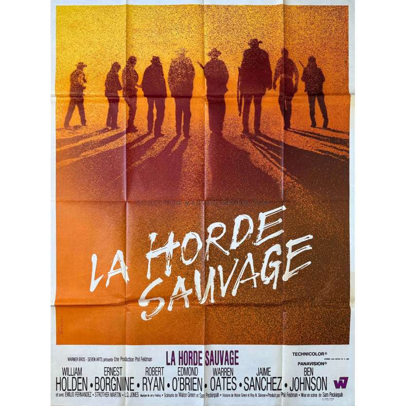 LA HORDE SAUVAGE Affiche de film- 120x160 cm. - 1969 - Robert Ryan, Sam Peckinpah