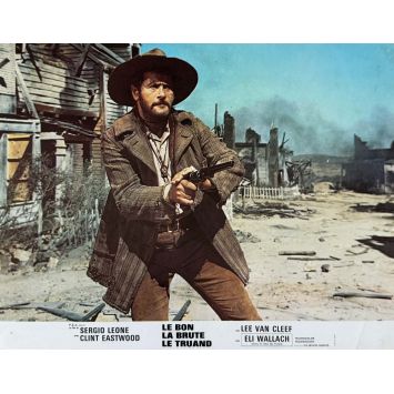 THE GOOD THE BAD AND THE UGLY French Lobby Card N01a - 9x12 in. - 1966 - Clint Eastwood, Sergio Leone