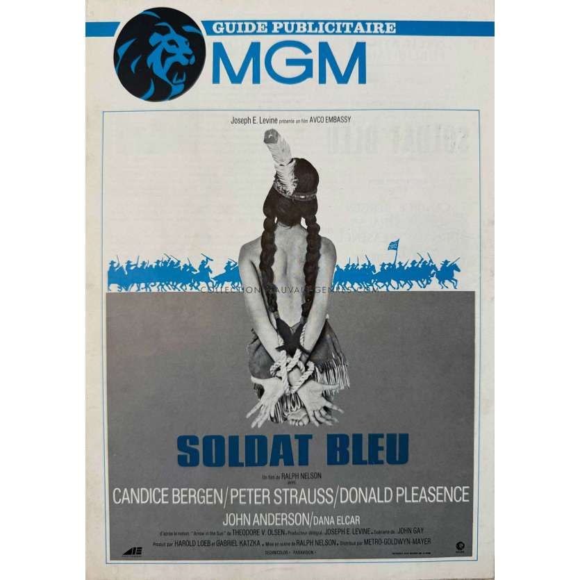 SOLDIER BLUE French Pressbook 6p - 9x12 in. - 1970 - Candice Bergen, Ralph Nelson