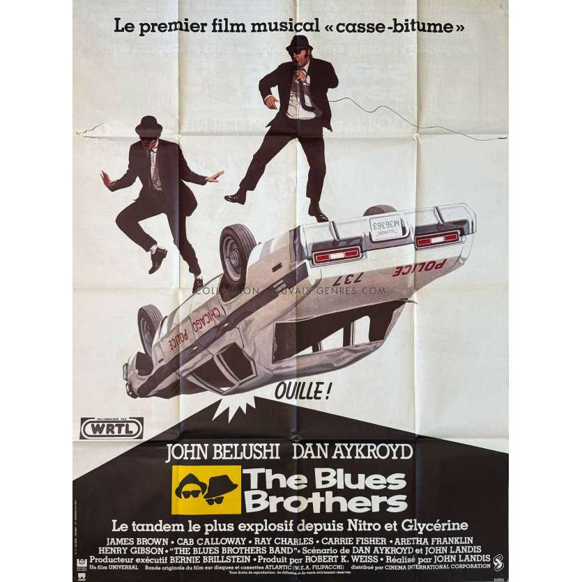 THE BLUES BROTHERS Affiche de film- 120x160 cm. - 1981 - John Belushi, John Landis