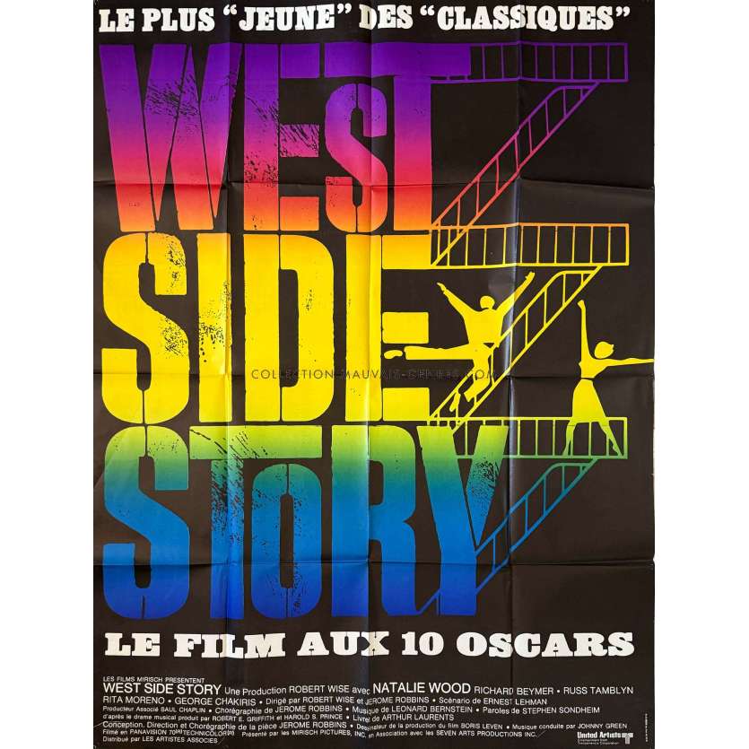 WEST SIDE STORY Affiche de film- 120x160 cm. - 1961/R1970 - Natalie Wood, Robert Wise
