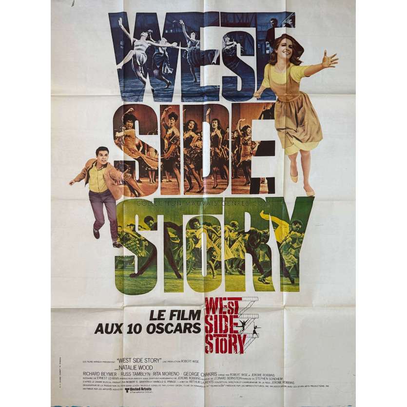 WEST SIDE STORY Affiche de film- 120x160 cm. - 1961/R1980 - Natalie Wood, Robert Wise