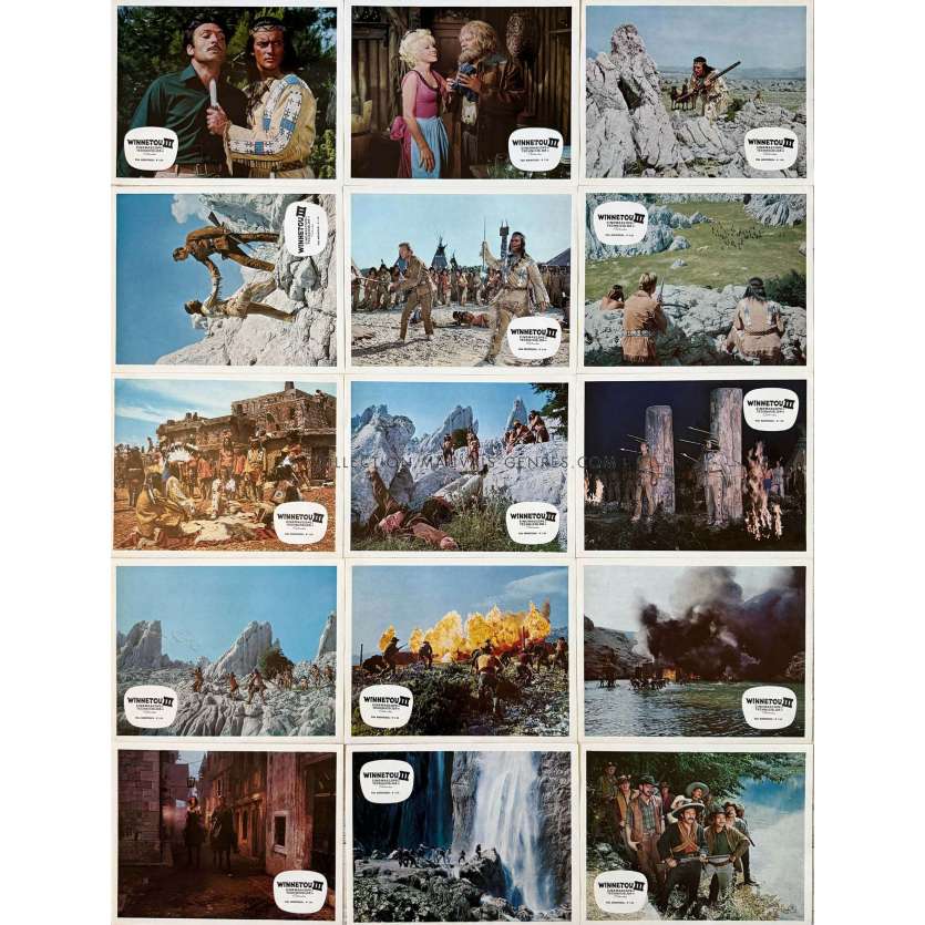 THE DESPERADO TRAIL French Lobby Cards x15 - 10x12 in. - 1965 - Lex Barker, Harald Reinl
