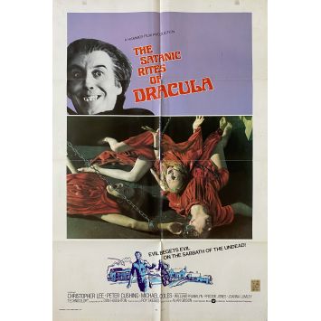 DRACULA VIT TOUJOURS A LONDRES Affiche de film- 69x104 cm. - 1973 - Christopher Lee, Alan Gibson