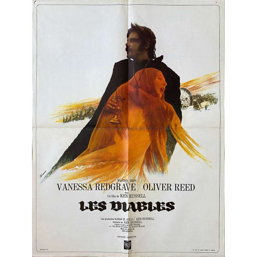 THE DEVILS French Movie Poster- 23x32 in. - 1971 - Oliver Reed, Ken Russel