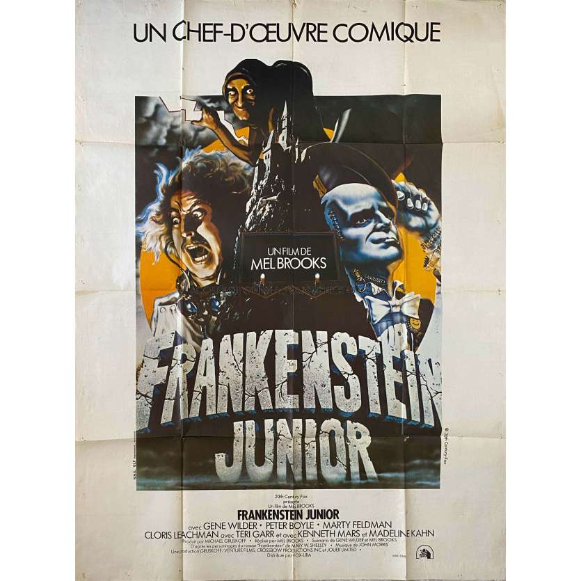 FRANKENSTEIN JUNIOR Affiche de film- 120x160 cm. - 1974 - Gene Wilder, Mel Brooks