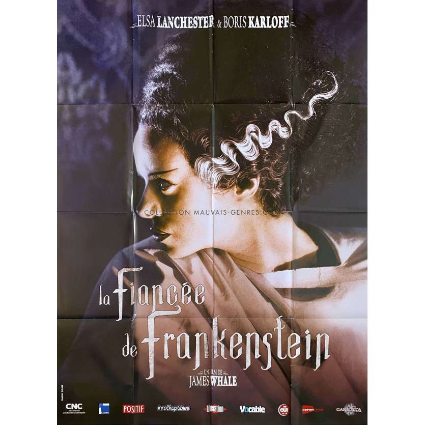 BRIDE OF FRANKENSTEIN French Movie Poster- 47x63 in. - 1935/2015 - Boris Karloff, James Whale