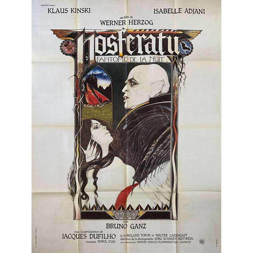 NOSFERATU Affiche de film- 120x160 cm. - 1979 - Klaus Kinski, Werner Herzog