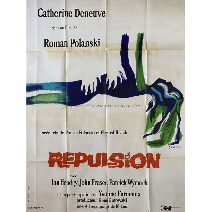 REPULSION Affiche de film- 120x160 cm. - 1965 - Catherine Deneuve, Roman Polanski