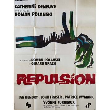 REPULSION French Movie Poster- 47x63 in. - 1965/R1970 - Catherine Deneuve, Roman Polanski
