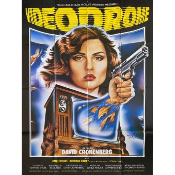 VIDEODROME French Movie Poster- 47x63 in. - 1983 - James Woods, David Cronenberg