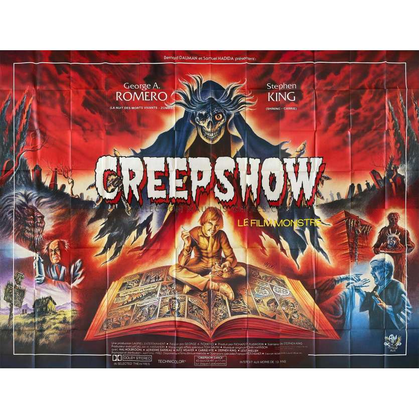CREEPSHOW Affiche de film- 400x300 cm. - 1982 - Leslie Nielsen, George A. Romero