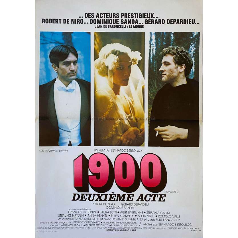 1900 French Movie Poster Photo Style - 15x21 in. - 1976 - Robert de Niro, Bernardo Bertolucci
