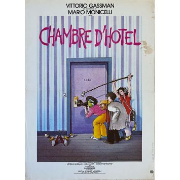 CAMERA D'ALBERGO French Movie Poster- 15x21 in. - 1981 - Vittorio Gassman, Mario Monicelli