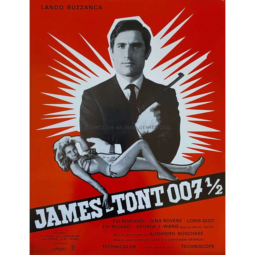 JAMES TONT 007 1/2 Synopsis 4p - 24x30 cm. - 1965 - Lando Buzzanca, Bruno Corbucci