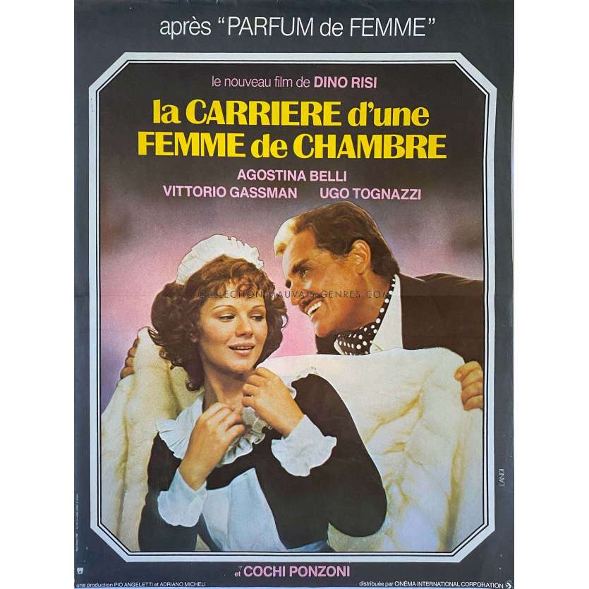 THE CAREER OF A CHAMBERMAID French Movie Poster- 15x21 in. - 1976 - Agostina Belli, Dino Risi