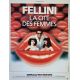 CITY OF WOMEN French Movie Poster- 15x21 in. - 1980/R1970 - Marcello Mastroianni, Federico Fellini