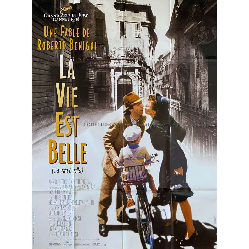 LA VIE EST BELLE Affiche de film- 120x160 cm. - 1997 - Nicoletta Braschi, Roberto Benigni