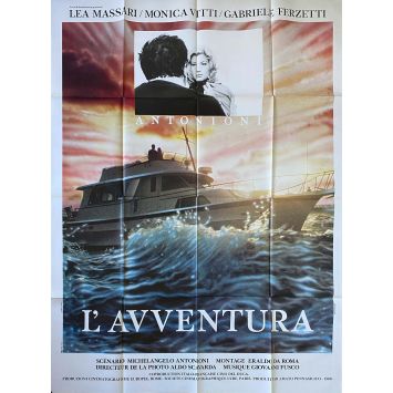 L'AVVENTURA Affiche de film- 120x160 cm. - 1960/R1980 - Monica Vitti, Michelangelo Antonioni