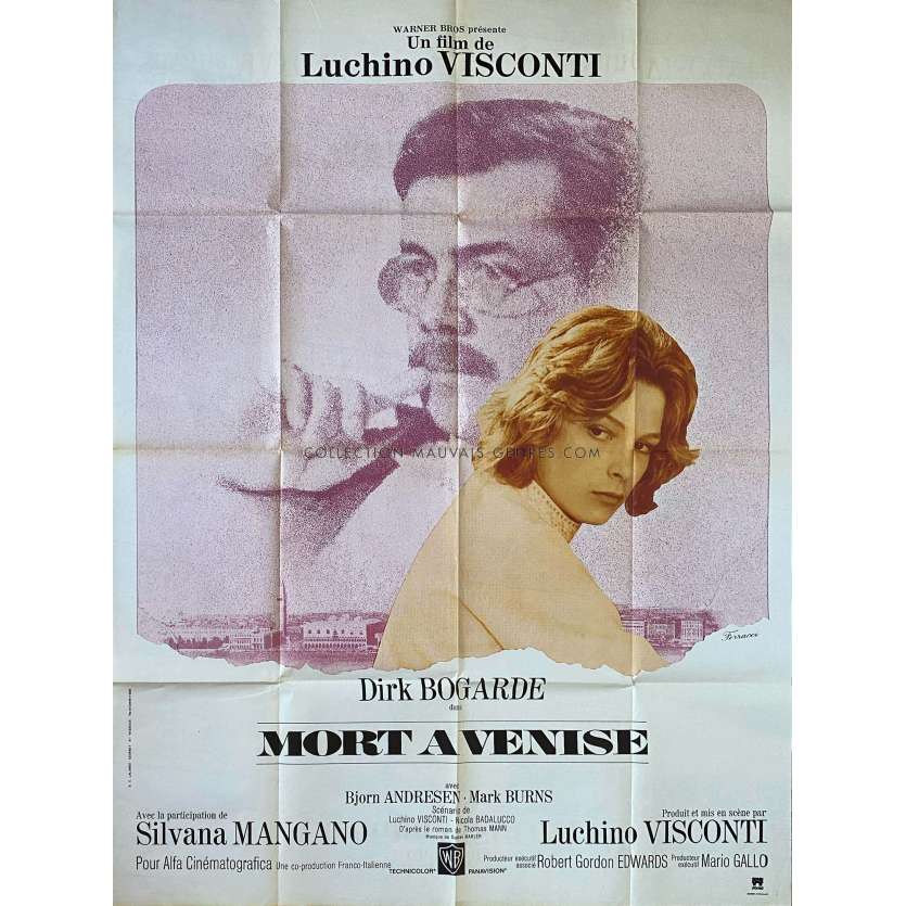 DEATH IN VENICE French Movie Poster- 47x63 in. - 1971 - Dirk Bogarde, Luchino Visconti