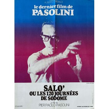 SALO OR THE 120 DAYS OF SODOM French Movie Poster- 23x32 in. - 1975 - Paolo Bonacelli, Pier Paolo Pasolini