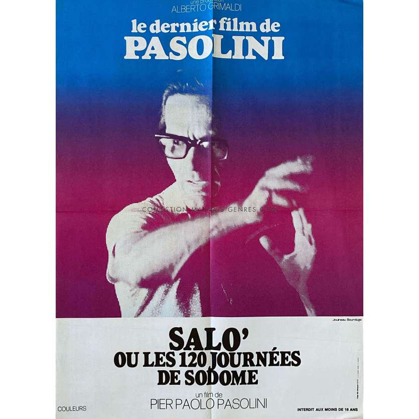 SALO OU LES 120 JOURNEES DE SODOME Affiche de film- 60x80 cm. - 1975 - Paolo Bonacelli, Pier Paolo Pasolini