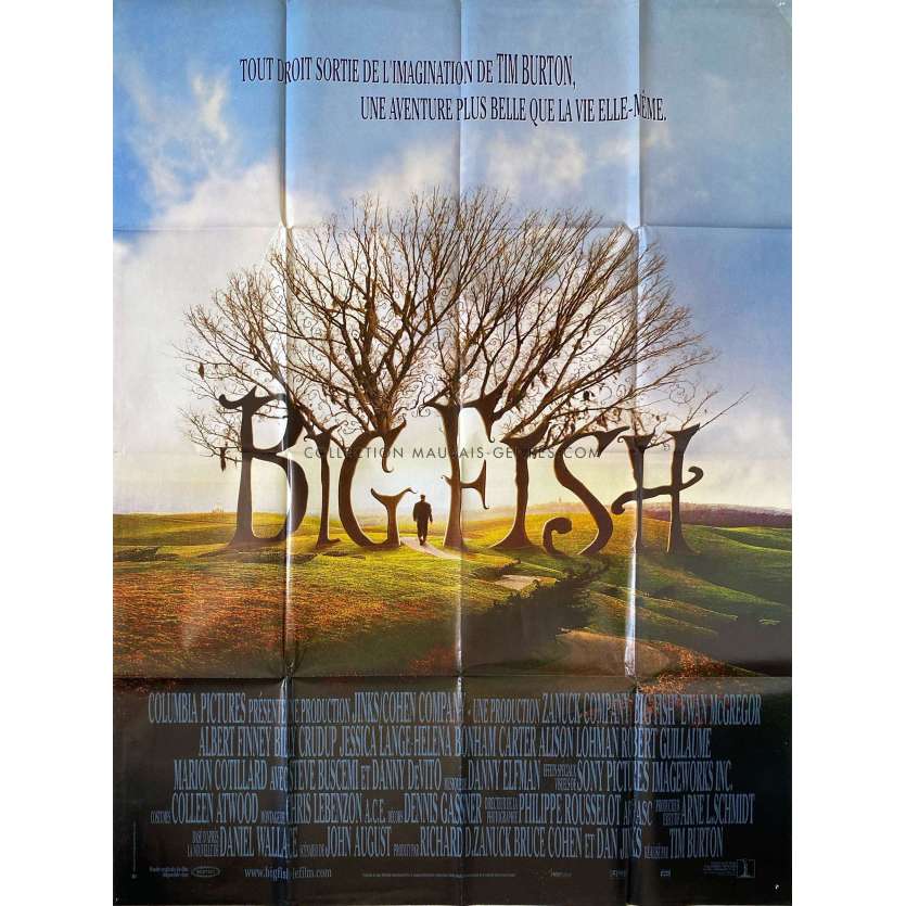 BIG FISH Affiche de film- 120x160 cm. - 2003 - Ewan McGregor, Tim Burton