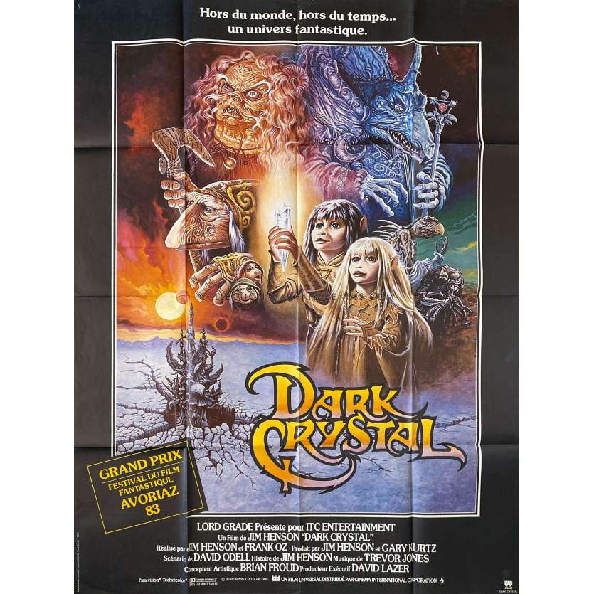 DARK CRYSTAL French Movie Poster- 47x63 in. - 1982 - Franck Oz, Jim Henson