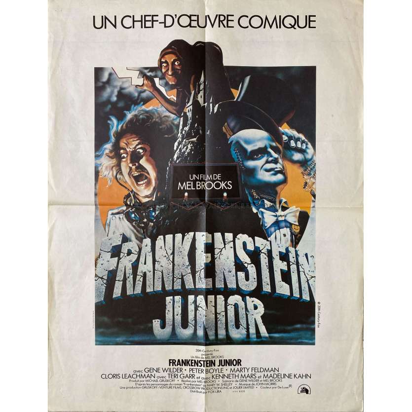 FRANKENSTEIN JUNIOR Affiche de film- 60x80 cm. - 1974 - Gene Wilder, Mel Brooks