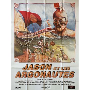 JASON ET LES ARGONAUTES Affiche de film- 120x160 cm. - 1963/R2000 - Todd Armstrong, Ray Harryhausen