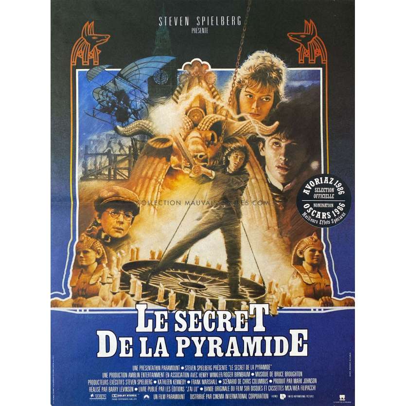 YOUNG SHERLOCK HOLMES French Movie Poster- 15x21 in. - 1985 - Nicholas Rowe, Barry Levinson