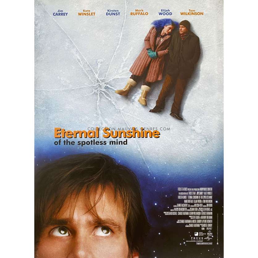 ETERNAL SUNSHINE OF THE SPOTLESS MIND French Movie Poster- 15x21 in. - 2004 - Jim Carrey, Michel Gondry