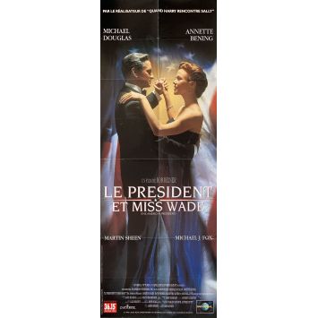 THE AMERICAN PRESIDENT French Movie Poster- 23x63 in. - 1995 - Michael Douglas, Rob Reiner