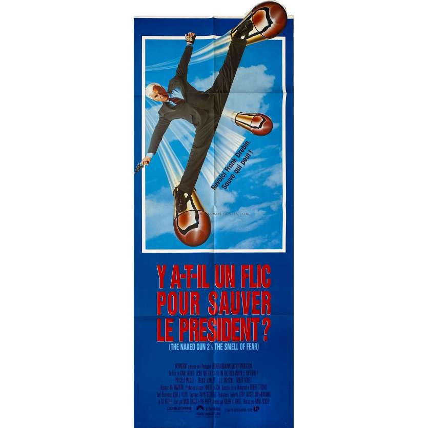 THE NAKED GUN 2 1/2 THE SMELL OF FEAR French Movie Poster- 23x63 in. - 1991 - Leslie Nielsen, David Zucker