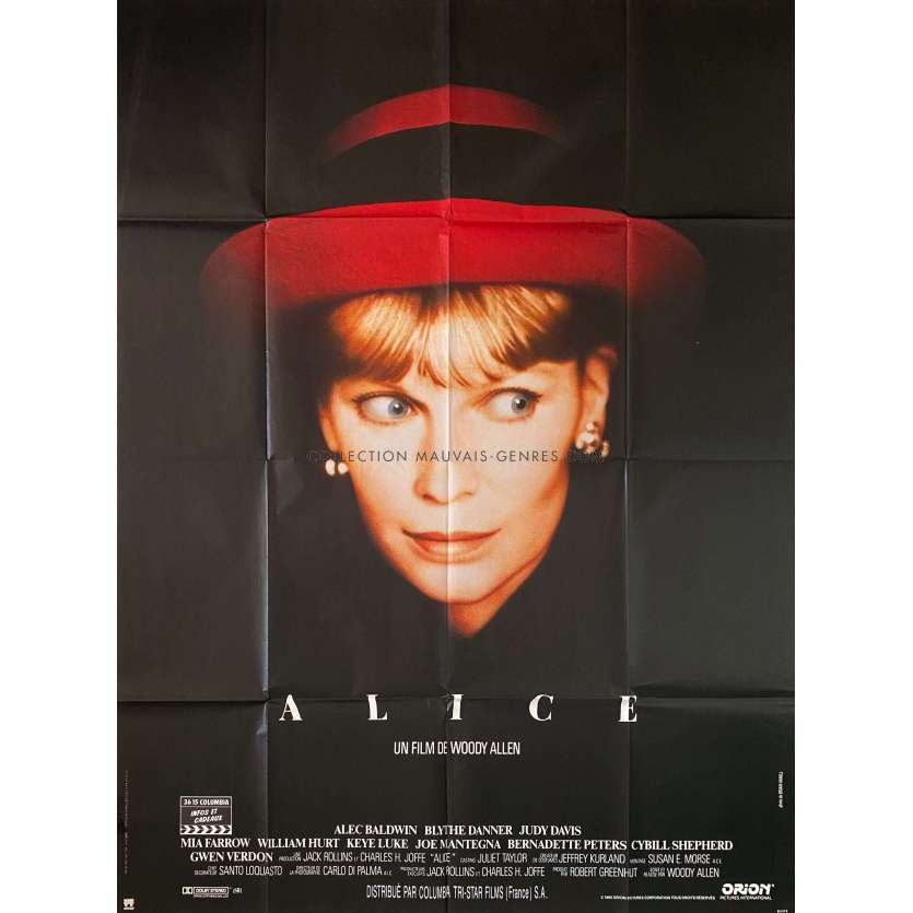 ALICE Affiche de film- 120x160 cm. - 1990 - Mia Farrow, Woody Allen