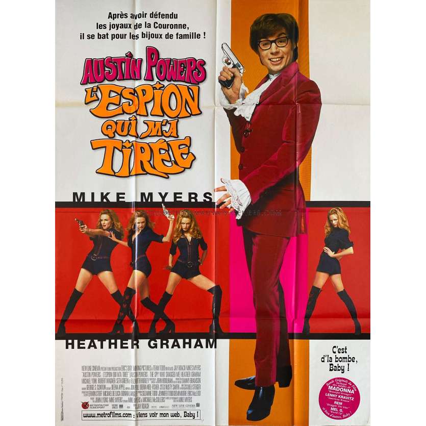 AUSTIN POWERS 2 French Movie Poster- 47x63 in. - 1999 - Mike Myers, Jay Roach