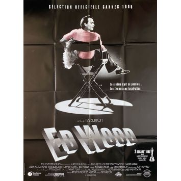 ED WOOD Affiche de film- 120x160 cm. - 1994 - Johnny Depp, Tim Burton