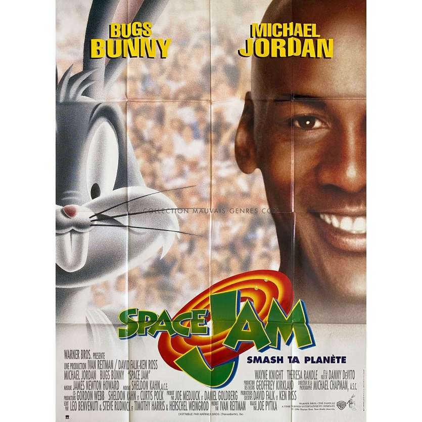 SPACE JAM French Movie Poster- 47x63 in. - 1996 - Michael Jordan, Bugs Bunny