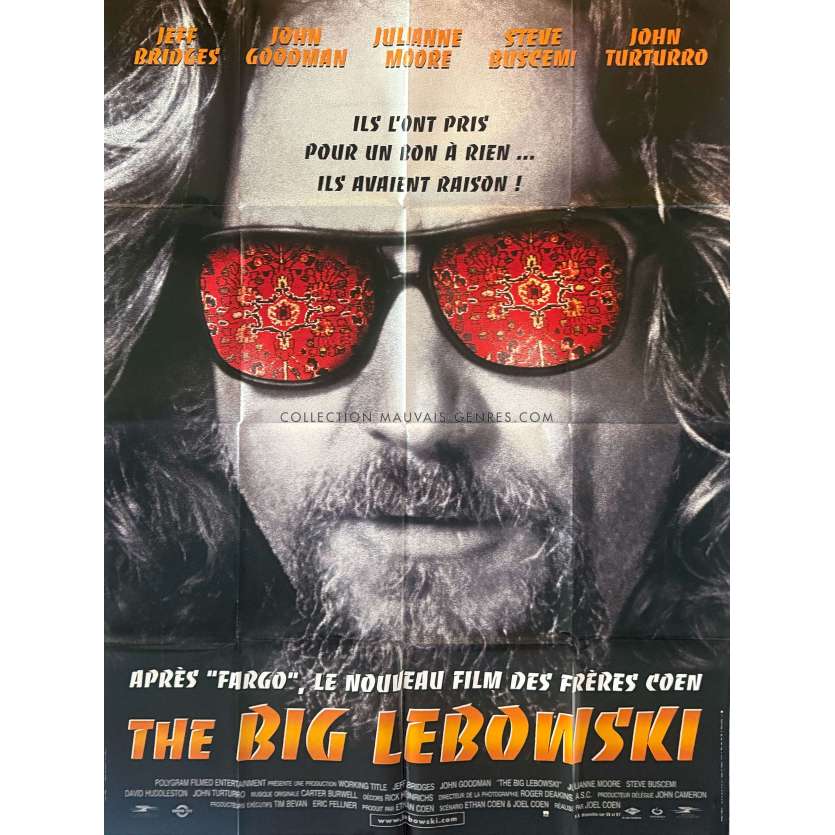 THE BIG LEBOWSKI Affiche de film- 120x160 cm. - 1998 - Jeff Bridges, Joel Coen
