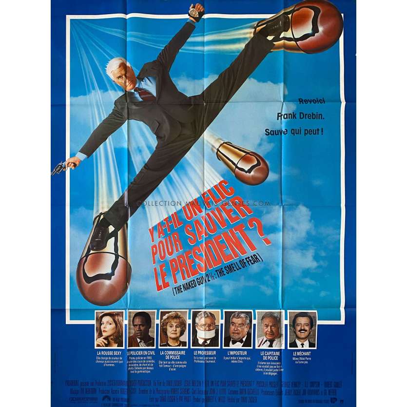Y A-T-IL UN FLIC POUR SAUVER LE PRESIDENT Affiche de film- 120x160 cm. - 1991 - Leslie Nielsen, David Zucker