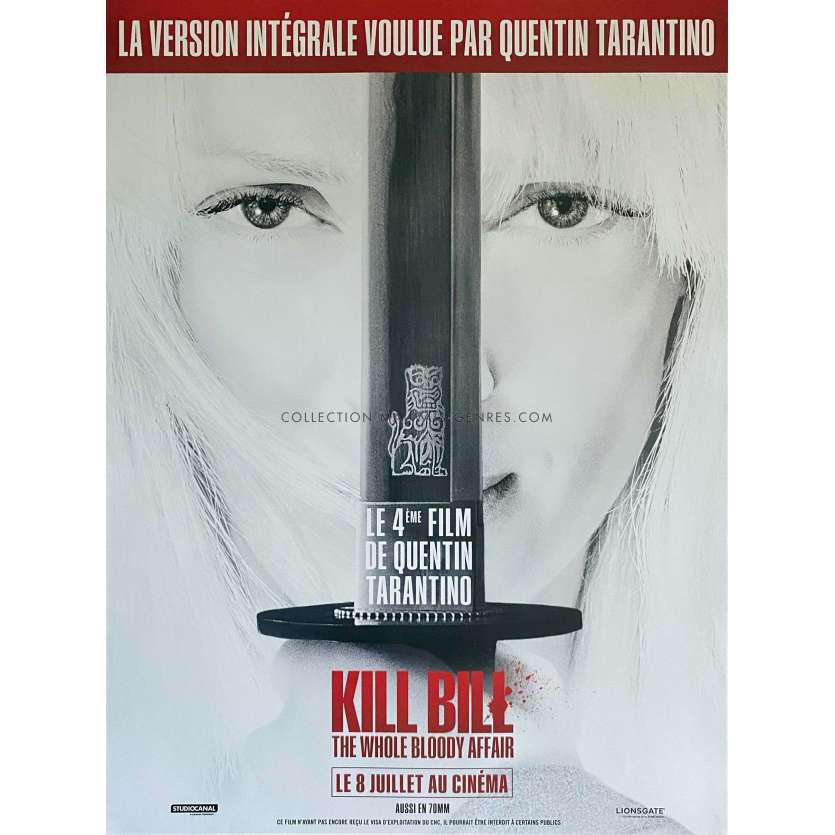 KILL BILL VERSION INTEGRALE Affiche de film- 40x54 cm. - 2026 - Uma Thurman, Quentin Tarantino